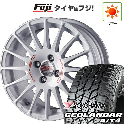【新品国産車用5穴114.3】 夏タイヤ ホイール4本セット 225/65R17 102 H ヨコハマ ジオランダー A/T4 G018 RBL OZ スーパーツーリズモ WRC 7J 17インチ(送料無料)