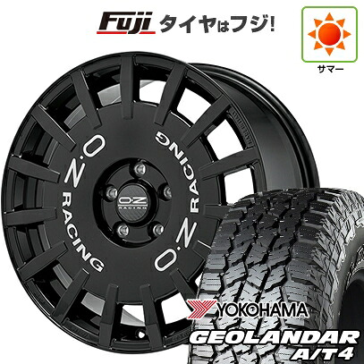 【新品国産車用5穴114.3】 夏タイヤ ホイール4本セット 225/55R18 ヨコハマ ジオランダー A/T4 G018 RBL OZ ラリーレーシング 8J 18インチ(送料無料)|フジ スペシャルセレクション