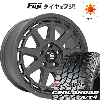 【新品国産車用5穴114.3】 夏タイヤ ホイール4本セット 225/55R18 ヨコハマ ジオランダー A/T4 G018 RBL OZ SPARCO グラベル 8J 18インチ(送料無料)｜フジ スペシャルセレクション