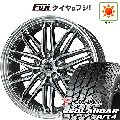 【新品国産車用5穴114.3】 夏タイヤ ホイール4本セット 235/60R18 ヨコハマ ジオランダー A/T4 G018 RBL 共豊 シュタイナー EMX 7.5J 18インチ(送料無料)