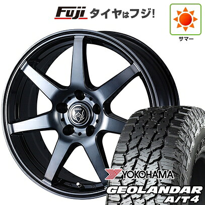 【新品国産車用5穴114.3】 夏タイヤ ホイール4本セット 225/60R17 ヨコハマ ジオランダー A/T4 G018 RBL WEDS ウェッズ ライツレー KW 7J 17インチ(送料無料)