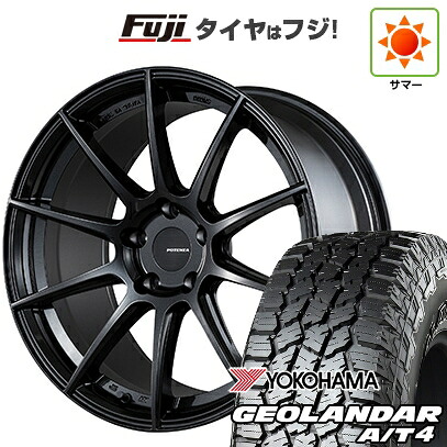【新品国産車用5穴100】 夏タイヤ ホイール4本セット 225/55R18 ヨコハマ ジオランダー A/T4 G018 RBL ブリヂストン ポテンザ SW010 8J 18インチ(送料無料)｜フジ スペシャルセレクション