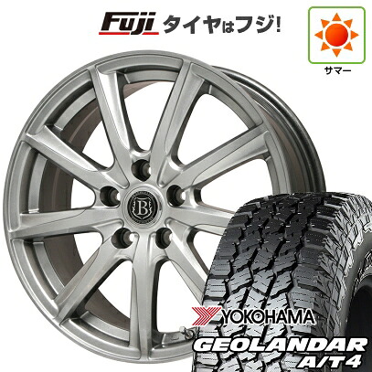 【新品国産車用5穴114.3】 夏タイヤ ホイール4本セット 215/60R17 ヨコハマ ジオランダー A/T4 G018 RBL ブランドルライン ボレアノ9 メタリックグレー 7J 17インチ(送料無料)｜フジ スペシャルセレクション 74,855円