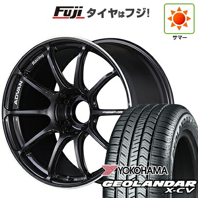 【新品国産車用5穴114.3】 夏タイヤ ホイール4本セット 235/55R19 ヨコハマ ジオランダー X-CV G057 ヨコハマ アドバンレーシング RSIII 8.5J 19インチ(送料無料)|フジ スペシャルセレクション