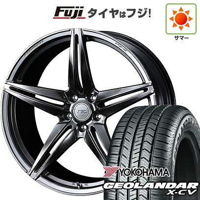 【新品国産車用5穴114.3】 夏タイヤ ホイール4本セット 225/45R19 ヨコハマ ジオランダー X-CV G057 WEDS ウェッズ F-ZERO FZ-3 8J 19インチ(送料無料)