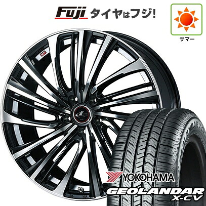 【新品国産車用5穴114.3】 夏タイヤ ホイール4本セット 235/55R19 ヨコハマ ジオランダー X-CV G057 WEDS ウェッズ レオニス FS 8J 19インチ(送料無料)