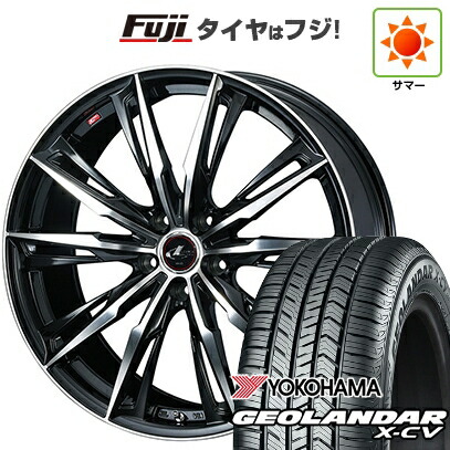 【新品国産車用5穴114.3】 夏タイヤ ホイール4本セット 225/45R19 ヨコハマ ジオランダー X-CV G057 WEDS ウェッズ レオニス GX 8J 19インチ(送料無料)｜フジ スペシャルセレクション