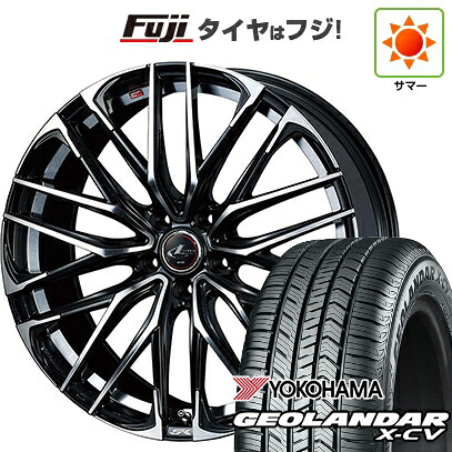 【新品国産車用5穴114.3】 夏タイヤ ホイール4本セット 235/55R19 ヨコハマ ジオランダー X-CV G057 WEDS ウェッズ レオニス SK 8J 19インチ(送料無料)