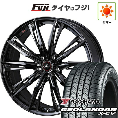 【新品国産車用5穴114.3】 夏タイヤ ホイール4本セット 255/45R20 ヨコハマ ジオランダー X-CV G057 WEDS ウェッズ レオニス GX 8.5J 20インチ(送料無料)