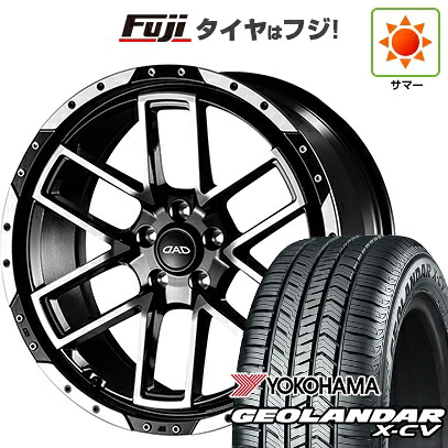 【新品国産車用5穴114.3】 夏タイヤ ホイール4本セット 235/55R19 ヨコハマ ジオランダー X-CV G057 ギャルソン ツェンレイン ヴォーグ 7.5J 19インチ(送料無料)|フジ スペシャルセレクション