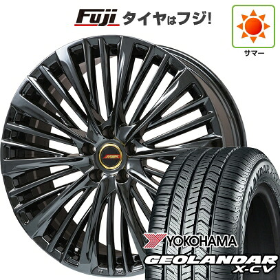 【新品】40系アルファード/ヴェルファイア用 夏タイヤ ホイール4本セット 245/45R20 ヨコハマ ジオランダー X-CV G057 プレミックス MER-X(平座ナット) 8.5J 20インチ(送料無料)