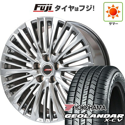 【新品】40系アルファード/ヴェルファイア用 夏タイヤ ホイール4本セット 245/45R20 ヨコハマ ジオランダー X-CV G057 プレミックス MER-X(平座ナット) 8.5J 20インチ(送料無料)