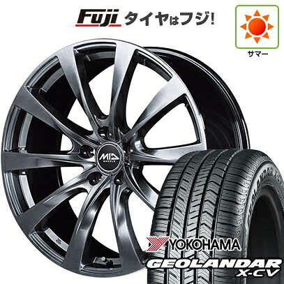 【新品国産車用5穴114.3】 夏タイヤ ホイール4本セット 225/45R19 ヨコハマ ジオランダー X-CV G057 MID WHEELS レフィナーダ モーション2 トヨタ・レクサス車専用 8J 19インチ(送料無料)