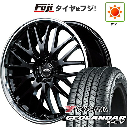 【新品国産車用5穴114.3】 夏タイヤ ホイール4本セット 235/55R19 ヨコハマ ジオランダー X-CV G057 MID WHEELS エグゼ10 8J 19インチ(送料無料)|フジ スペシャルセレクション