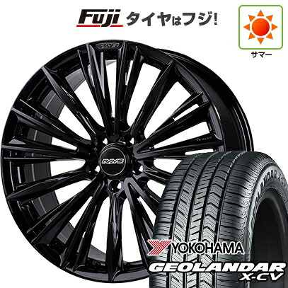 【新品国産車用5穴114.3】 夏タイヤ ホイール4本セット 235/55R19 ヨコハマ ジオランダー X-CV G057 RAYS レイズ ベルサス クラフトコレクション ヴォウジェ LIMITED (GX) 8J 19インチ(送料無料)｜フジ スペシャルセレクション