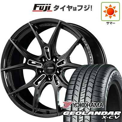 【新品国産車用5穴114.3】 夏タイヤ ホイール4本セット 225/45R19 ヨコハマ ジオランダー X-CV G057 RAYS レイズ グラムライツ 57FXZ 8.5J 19インチ(送料無料)