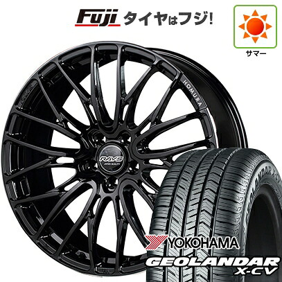 【新品国産車用5穴114.3】 夏タイヤ ホイール4本セット 225/45R19 ヨコハマ ジオランダー X-CV G057 RAYS レイズ ホムラ 2X10BD 8J 19インチ(送料無料)|フジ スペシャルセレクション