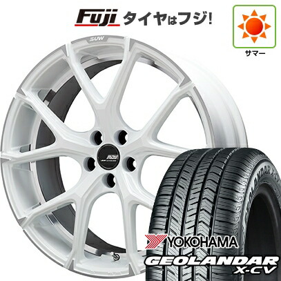 【新品国産車用5穴114.3】 夏タイヤ ホイール4本セット 255/45R20 ヨコハマ ジオランダー X-CV G057 クライメイト SUW アリアLM-r 8.5J 20インチ(送料無料)