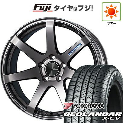 【新品国産車用5穴114.3】 夏タイヤ ホイール4本セット 235/55R19 ヨコハマ ジオランダー X-CV G057 ENKEI エンケイ PerformanceLine PF07 8J 19インチ(送料無料) 142,400円