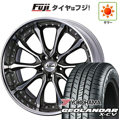 【新品国産車用5穴114.3】 夏タイヤ ホイール4本セット 225/45R19 ヨコハマ ジオランダー X-CV G057 WEDS ウェッズ クレンツェ ヴェルサム 8.5J 19インチ(送料無料)