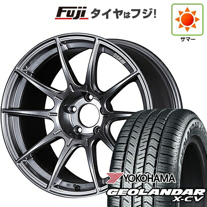 【新品国産車用5穴114.3】 夏タイヤ ホイール4本セット 225/45R19 ヨコハマ ジオランダー X-CV G057 SSR GT GTX01 8.5J 19インチ(送料無料)