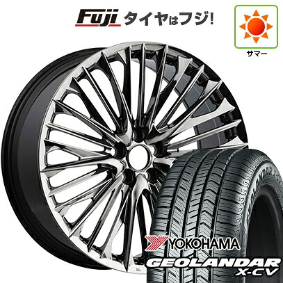 【新品国産車用5穴114.3】 夏タイヤ ホイール4本セット 245/45R20 ヨコハマ ジオランダー X-CV G057 WALD ヴァルド ジェニュインライン F-001 8.5J 20インチ(送料無料)