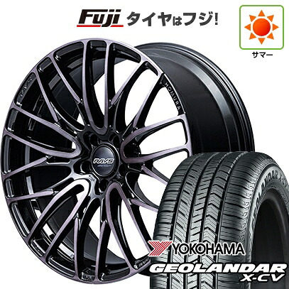【新品国産車用5穴114.3】 夏タイヤ ホイール4本セット 255/45R20 ヨコハマ ジオランダー X-CV G057 RAYS レイズ ホムラ 2X10BD BLACK CLEAR EDITION 9J 20インチ(送料無料)｜フジ スペシャルセレクション