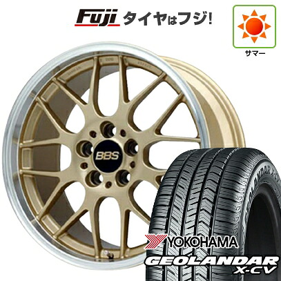 【新品国産車用5穴114.3】 夏タイヤ ホイール4本セット 225/45R19 ヨコハマ ジオランダー X-CV G057 BBS JAPAN RG-R 8J 19インチ(送料無料)|フジ スペシャルセレクション