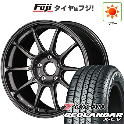 【新品国産車用5穴114.3】 夏タイヤ ホイール4本セット 225/45R19 ヨコハマ ジオランダー X-CV G057 SSR GT GTX01 FORGED 9.5J 19インチ(送料無料)