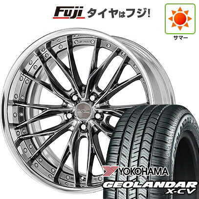 【新品国産車用5穴114.3】 夏タイヤ ホイール4本セット 235/55R19 ヨコハマ ジオランダー X-CV G057 WORK ワーク シュヴァート ブルネン 8.5J 19インチ(送料無料)