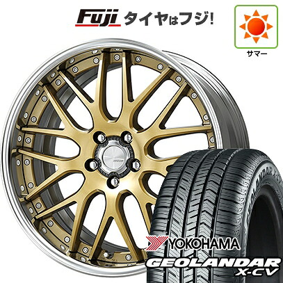 【新品国産車用5穴114.3】 夏タイヤ ホイール4本セット 235/55R19 ヨコハマ ジオランダー X-CV G057 WORK ワーク ランベック LM1 8J 19インチ(送料無料)