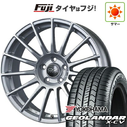 【新品国産車用5穴114.3】 夏タイヤ ホイール4本セット 235/55R19 ヨコハマ ジオランダー X-CV G057 OZ スーパーツーリズモ LM 8.5J 19インチ(送料無料)