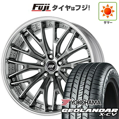 【新品国産車用5穴114.3】 夏タイヤ ホイール4本セット 225/45R19 ヨコハマ ジオランダー X-CV G057 WORK ワーク バックレーベルジースト BSTX 8.5J 19インチ(送料無料)|フジ スペシャルセレクション