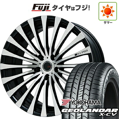 【新品国産車用5穴114.3】 夏タイヤ ホイール4本セット 245/45R20 ヨコハマ ジオランダー X-CV G057 エムズスピード ジュリア 666モノブロック 8.5J 20インチ(送料無料)|フジ スペシャルセレクション