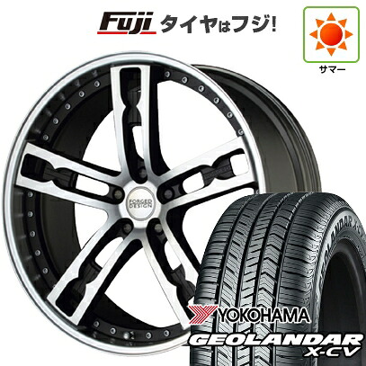 【新品】40系アルファード/ヴェルファイア用 夏タイヤ ホイール4本セット 245/45R20 ヨコハマ ジオランダー X-CV G057 エムズスピード FORGEDデザイン 555 8.5J 20インチ(送料無料)