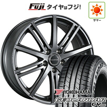 【新品国産車用5穴100】 夏タイヤ ホイール4本セット 225/60R17 99 V ヨコハマ ジオランダー CV G058 ブリヂストン バルミナ BR10 7J 17インチ(送料無料) 84,315円