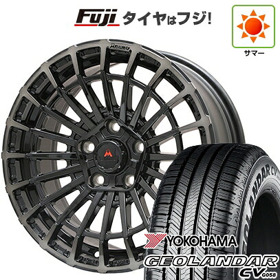 【新品国産車用5穴114.3】 夏タイヤ ホイール4本セット 215/65R16 ヨコハマ ジオランダー CV G058 エムクライム ノマド 7J 16インチ(送料無料)