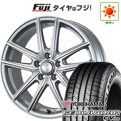 【新品国産車用5穴100】 夏タイヤ ホイール4本セット 225/55R18 102 V XL ヨコハマ ジオランダー CV G058 ブリヂストン エコフォルム SE-20 7.5J 18インチ(送料無料)
