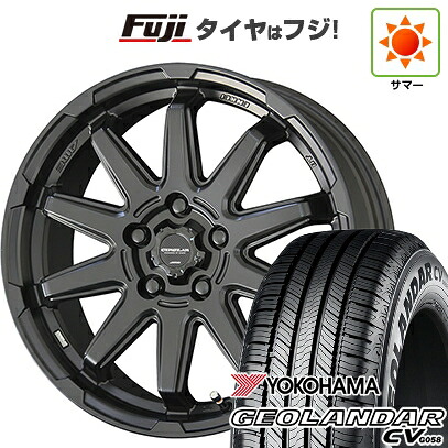 【新品国産車用5穴114.3】 夏タイヤ ホイール4本セット 215/60R17 ヨコハマ ジオランダー CV G058 共豊 サーキュラー C10S 7J 17インチ(送料無料)