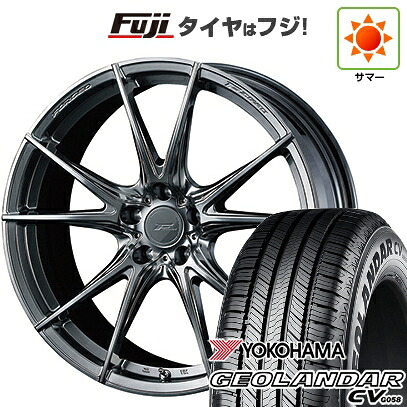 【新品国産車用5穴114.3】 夏タイヤ ホイール4本セット 235/60R18 ヨコハマ ジオランダー CV G058 WEDS ウェッズ F-ZERO FZ-2 8J 18インチ(送料無料) 166,200円