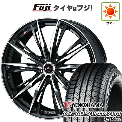 【新品国産車用5穴114.3】 夏タイヤ ホイール4本セット 215/60R17 ヨコハマ ジオランダー CV G058 WEDS ウェッズ レオニス GX 7J 17インチ(送料無料) 100,265円