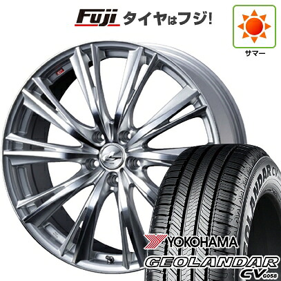 【新品国産車用5穴114.3】 夏タイヤ ホイール4本セット 235/60R18 ヨコハマ ジオランダー CV G058 WEDS ウェッズ レオニス WX 7J 18インチ(送料無料)