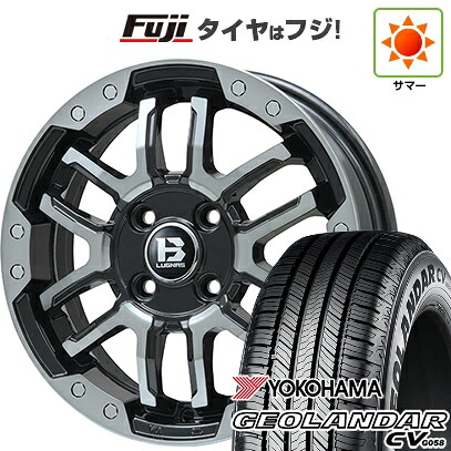 【新品国産車用5穴114.3】 夏タイヤ ホイール4本セット 215/65R16 ヨコハマ ジオランダー CV G058 ビッグウエイ B-LUGNAS FRD(ブラックポリッシュ/ブラッククリア) 6.5J 16インチ(送料無料)|フジ スペシャルセレクション