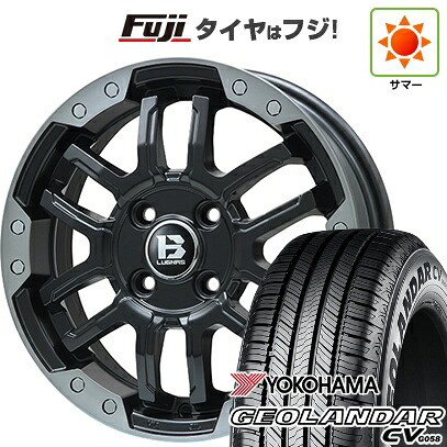 【新品国産車用5穴114.3】 夏タイヤ ホイール4本セット 215/65R16 ヨコハマ ジオランダー CV G058 ビッグウエイ B-LUGNAS FRD(マットブラック/ブラッククリアリム) 6.5J 16インチ(送料無料)