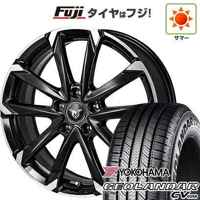 【新品国産車用5穴114.3】 夏タイヤ ホイール4本セット 225/55R18 102 V XL ヨコハマ ジオランダー CV G058 モンツァ JPスタイル MJ-V 7.5J 18インチ(送料無料)