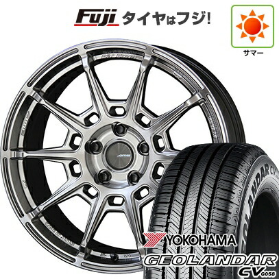 【新品国産車用5穴114.3】 夏タイヤ ホイール4本セット 225/55R18 102 V XL ヨコハマ ジオランダー CV G058 共豊 ガレルナ レフィーノ 8J 18インチ(送料無料)|フジ スペシャルセレクション