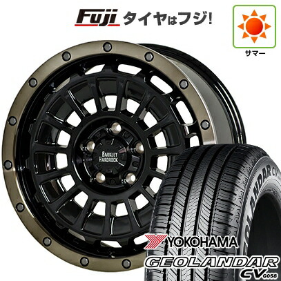 【新品国産車用5穴114.3】 夏タイヤ ホイール4本セット 225/65R17 ヨコハマ ジオランダー CV G058 ホットスタッフ バークレイハードロック ローガン 7J 17インチ(送料無料)｜フジ スペシャルセレクション