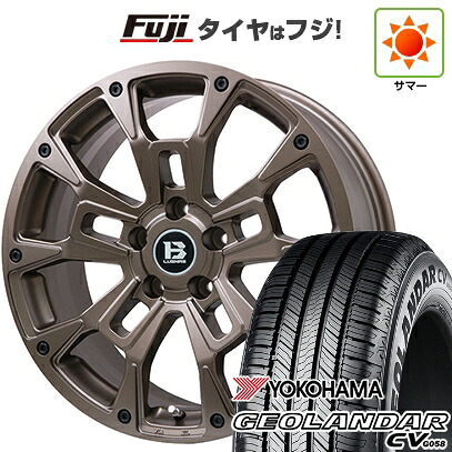 【新品国産車用5穴114.3】 夏タイヤ ホイール4本セット 215/65R16 ヨコハマ ジオランダー CV G058 ビッグウエイ B-LUGNAS BRD(マットブロンズ) 6.5J 16インチ(送料無料)|フジ スペシャルセレクション