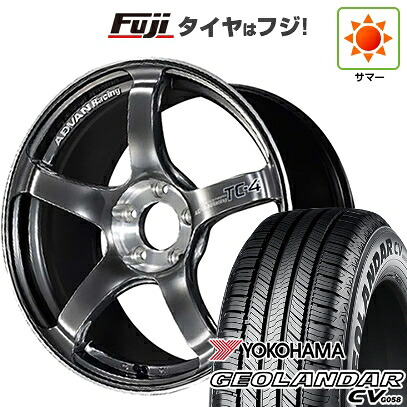【新品国産車用5穴100】 夏タイヤ ホイール4本セット 225/55R18 102 V XL ヨコハマ ジオランダー CV G058 ヨコハマ アドバンレーシング TC-4 SE 8J 18インチ(送料無料)｜フジ スペシャルセレクション