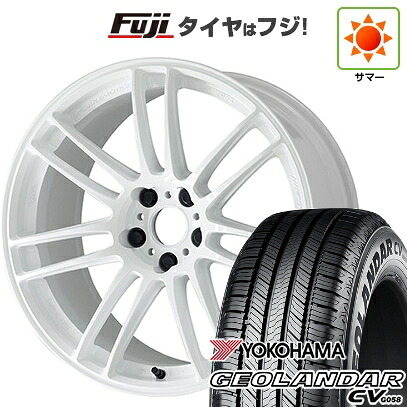 【新品国産車用5穴114.3】 夏タイヤ ホイール4本セット 235/55R19 ヨコハマ ジオランダー CV G058 WORK ワーク エモーション ZR7 8.5J 19インチ(送料無料)|フジ スペシャルセレクション